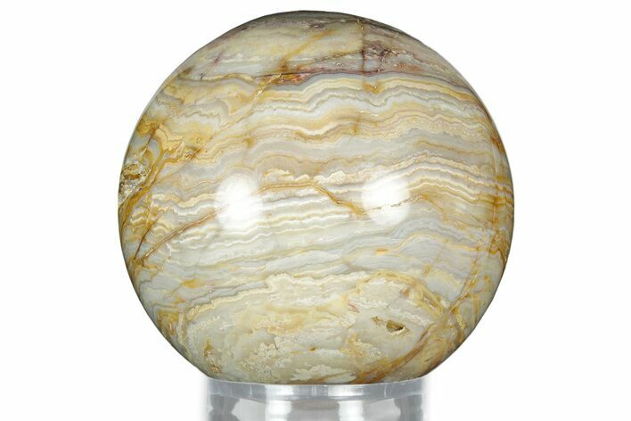 Polished Banded Lace Agate Sphere #327999